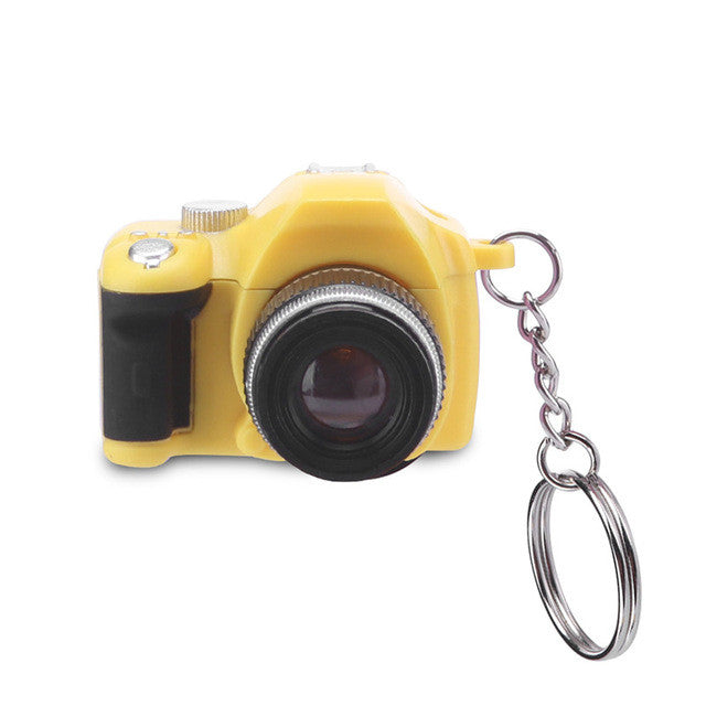 Fantasy Camera Desgin Led Keychains With Sound LED Flashlight
